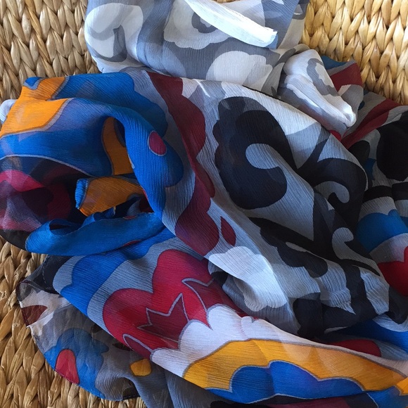 100% Silk XXL Boho / Bohemian Scarf Wrap Pareo - Picture 4 of 8